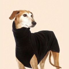 Greyhound Fleece Turtleneck Coat