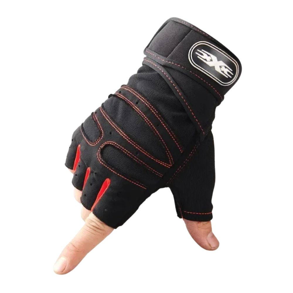 Half-Finger Cycling Gloves with Wrist Wrap