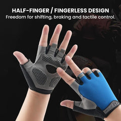 Men Cycling Bicycle Gloves — Half-Finger Gym Mittens