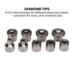 Handheld Diamond Dermabrasion Facial Skin Care Machine - daimond tips