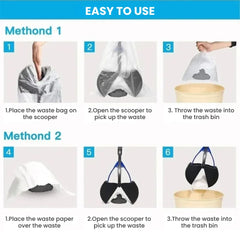 Hands-Free Foldable Dog Poop Scooper — Ergonomic & Large Cup