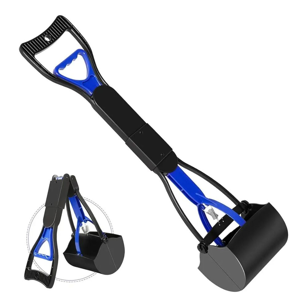 Hands-Free Foldable Dog Poop Scooper — Ergonomic & Large Cup