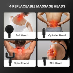 Head 4/6 Percussion Massage Gun + Foot Massager Combo