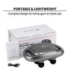 Head 4/6 Percussion Massage Gun + Foot Massager Combo