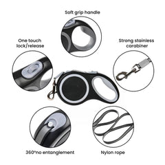 Heavy-Duty Retractable Dog Leash for Large Dogs