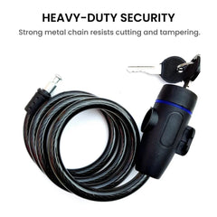 Heavy Duty 84cm Motorcycle Chain Lock with 2 Keys