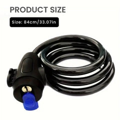 Heavy Duty 84cm Motorcycle Chain Lock with 2 Keys