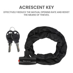 Heavy Duty Anti-Theft Bike Chain Lock with 2 Keys