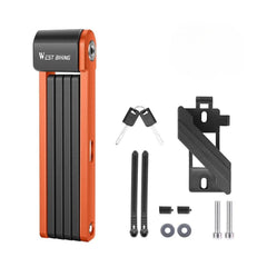 Heavy Duty Foldable Bike Lock with 3 Keys