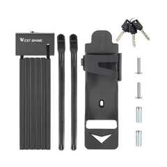 Heavy Duty Foldable Bike Lock with 3 Keys