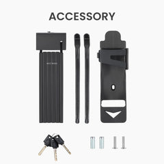 Heavy Duty Foldable Bike Lock with 3 Keys