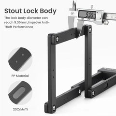 Heavy Duty Foldable Bike Lock with 3 Keys