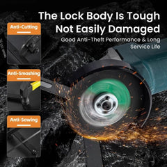 Heavy Duty Foldable Bike Lock with 3 Keys