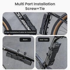 Heavy Duty Foldable Bike Lock with 3 Keys