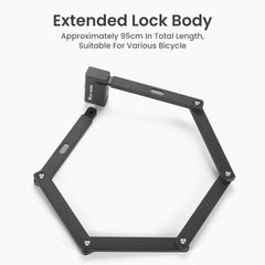 Heavy Duty Foldable Bike Lock with 3 Keys