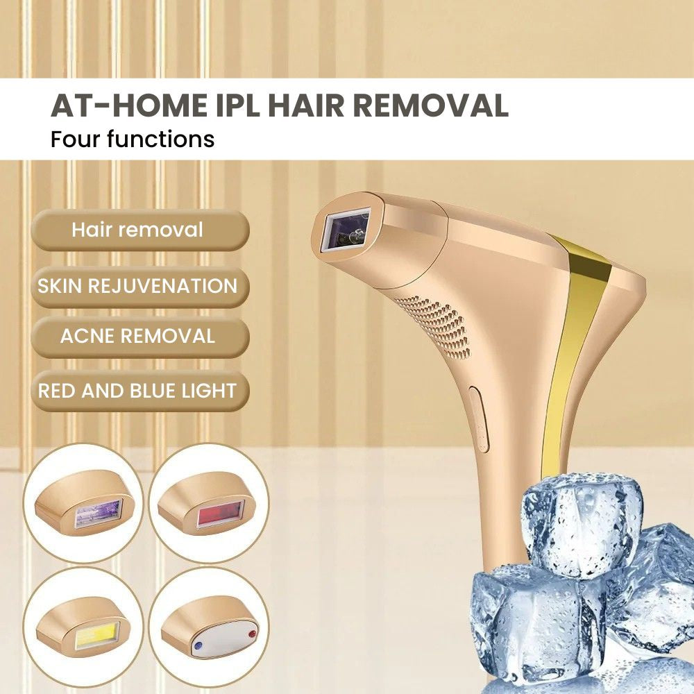 High-End Ice Laser IPL Hair Removal Device – 4-in-1 Face & Body -  four functions