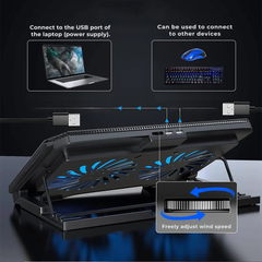 High-Power Laptop Cooler 12 to 16 Inch