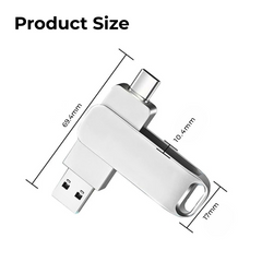 USB C 256GB High-Speed Pen Drive for SmartPhones