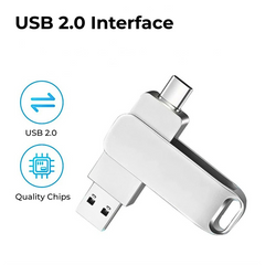 USB C 256GB High-Speed Pen Drive for SmartPhones