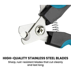 Pet Nail Clippers — Safety Guard Stainless Steel