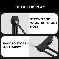 High Pressure Bike Pump with Gauge 160PSI