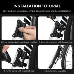 High Pressure Bike Pump with Gauge 160PSI