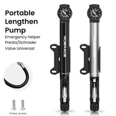 High Pressure Bike Pump with Gauge 160PSI
