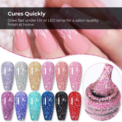 Holographic Glitter Gel Nail Polish UV LED Soak Off 7ml