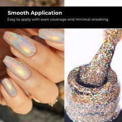 Holographic Glitter Gel Nail Polish UV LED Soak Off 7ml
