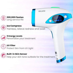 ICE Cool IPL Hair Removal with Intelligent Skin Detection