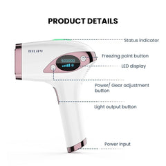 IPL Hair Removal Handset – Ice-Cold, Painless, 500K Flashes - features