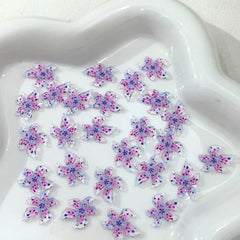 Ice Flower Nail Charms 10pcs – Resin Petal Art Decorations