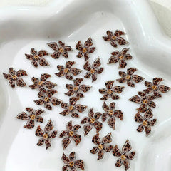 Ice Flower Nail Charms 10pcs – Resin Petal Art Decorations