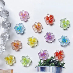 Ice Flower Nail Charms 10pcs – Resin Petal Art Decorations