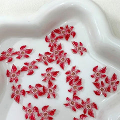 Ice Flower Nail Charms 10pcs – Resin Petal Art Decorations