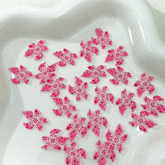 Ice Flower Nail Charms 10pcs – Resin Petal Art Decorations
