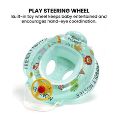 Inflatable Baby Swim Seat Ring with Steering Wheel