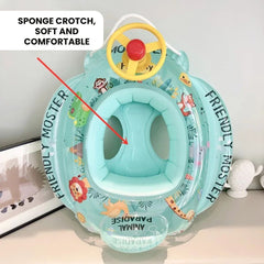 Inflatable Baby Swim Seat Ring with Steering Wheel