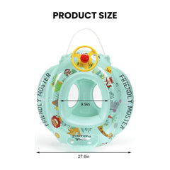 Inflatable Baby Swim Seat Ring with Steering Wheel