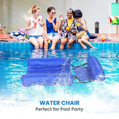 Inflatable Pool Float Chair with Adjustable Backrest