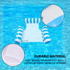 InflatablePoolHammockFloat_MeshSeat_CupHolders_-_DurableMaterial