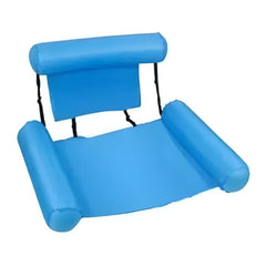 Inflatable Pool Float Chair with Adjustable Backrest