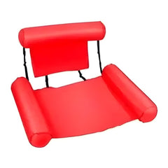 Inflatable Pool Float Chair with Adjustable Backrest