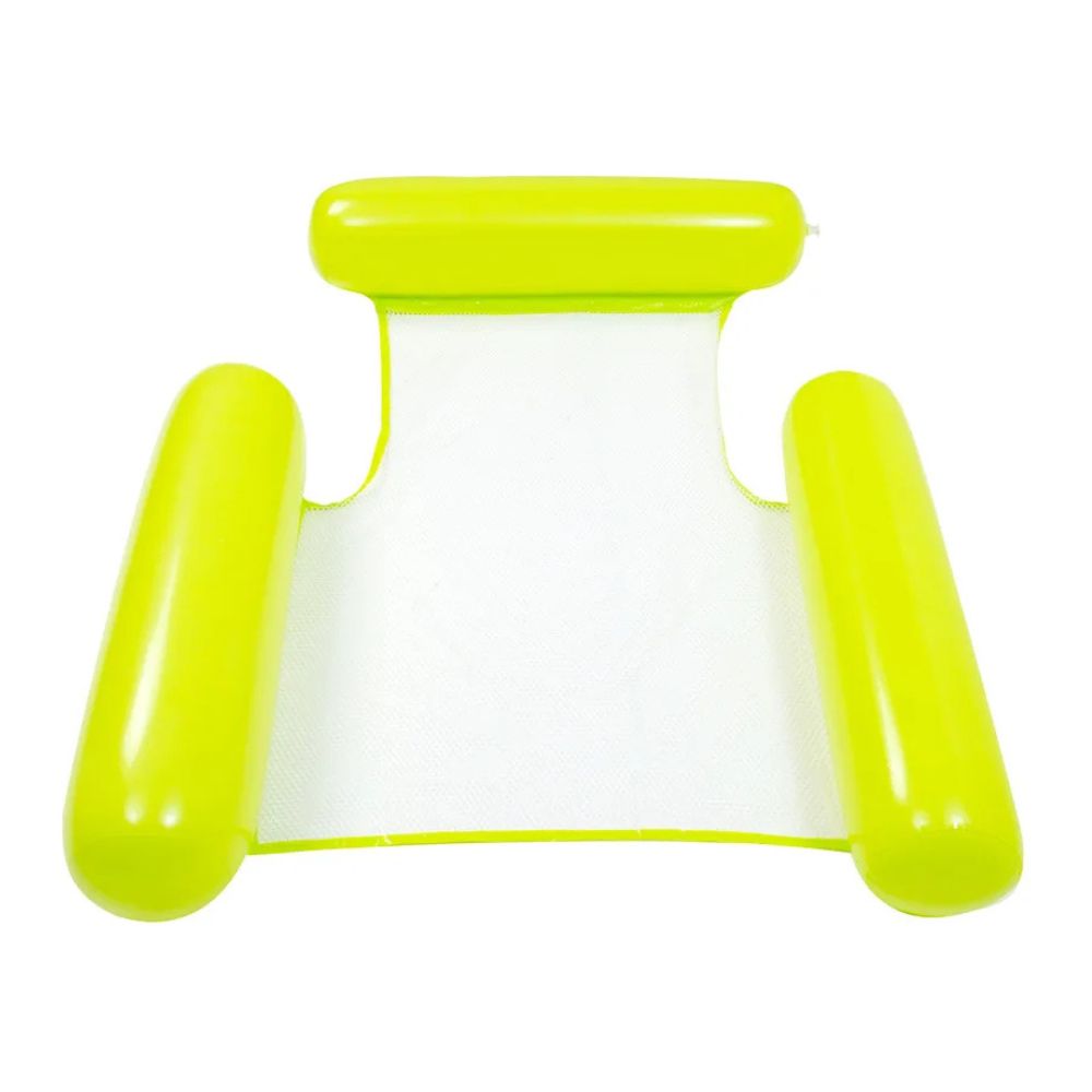 Inflatable_Pool_Hammock_Float_Mesh_Seat_Cup_Holders_-_light_green