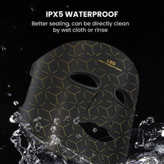 Infrared LED Face & Neck Mask — 170-Lamp NIR Therapy - waterproof