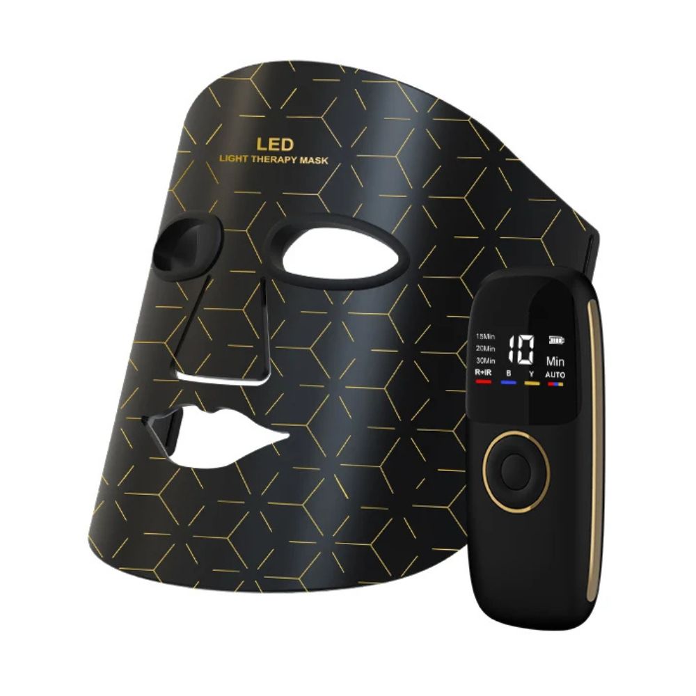 Infrared LED Face & Neck Mask — 170-Lamp NIR Therapy - face 