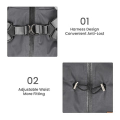 Insulated Waterproof Dog Jumpsuit with Built-in Harness