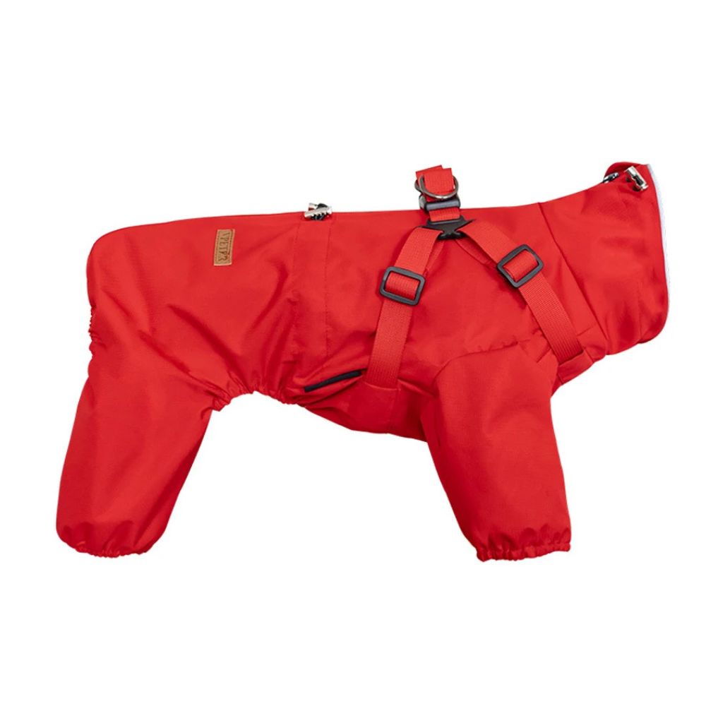 Insulated Waterproof Dog Jumpsuit with Built-in Harness
