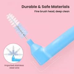 Interdental Brush Set L-Shape for Braces, Teeth & Gum Care