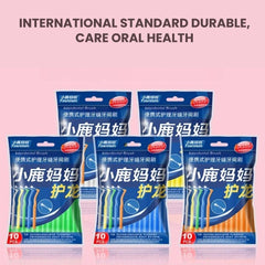 Interdental Brush Set L-Shape for Braces, Teeth & Gum Care